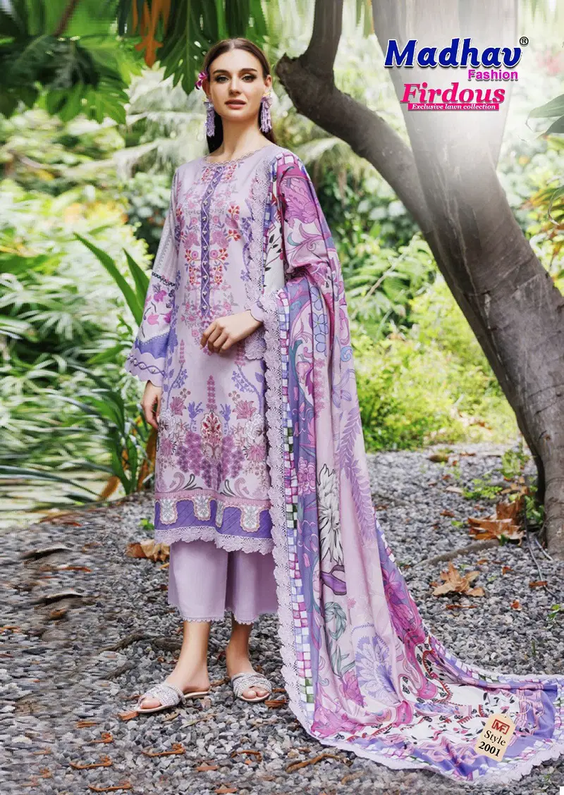 Firdous Vol 02 by Madhav Karachi Cotton Dress Material Collection